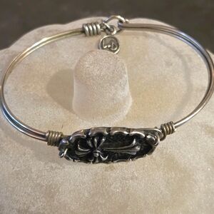 L&D Silver Bangle Bracelet